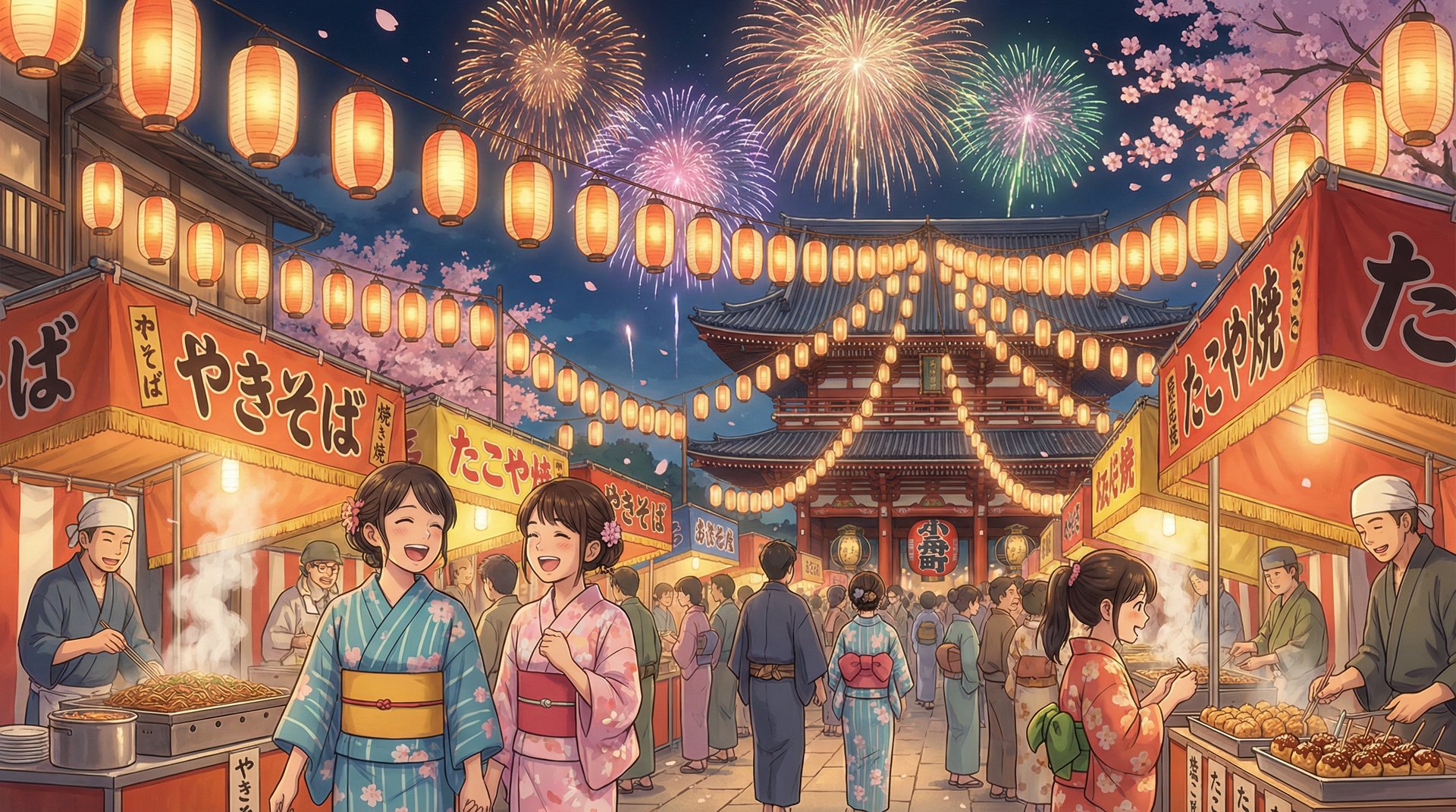 搜同网动漫-夏日祭典夜话
